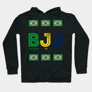 BJJ letters and flags Hoodie